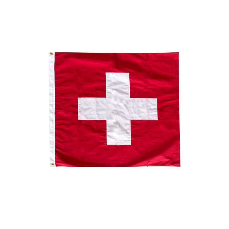 Swiss Hand Made 3'x3' Cotton Switzerland Flag