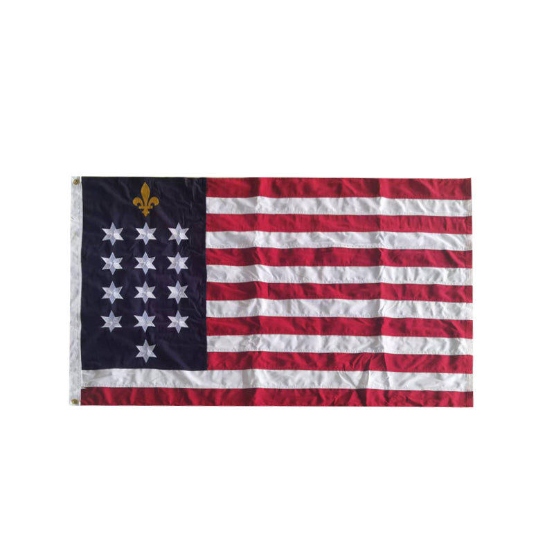 American French Alliance Historical USA Flag 3x5 Cotton