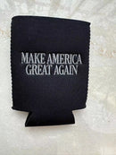 Make America Great Again Dark MAGA Embroidered Black Can Holder Neoprene Koozie 12 Pack