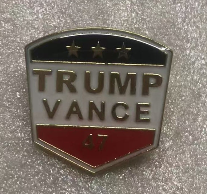 Pres. Trump 47th President VP Vance USA Inaugural Lapel Pins Cloisonné GOP Republican