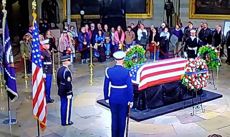 U.S.A. Cotton Presidential American Casket Flag USA Embroidered Stars Sewn Stripes 5x9.5 Feet Canvas
