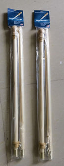 Wooden Flagpoles 5 Feet Brass Screw Joint 12 Pack Case Blonde