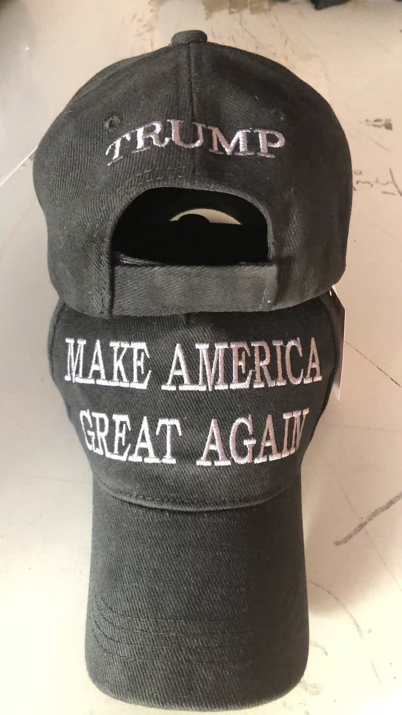 MAGA Black Grey Make America Great Again USA Never Surrender Caps