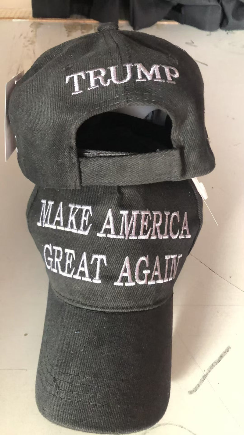 MAGA Black Grey Make America Great Again USA Never Surrender Caps