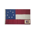 Stars & Bars 100% Hemp Flag First National 3x5 Feet Six Pack
