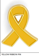 Yellow Ribbon Lapel Pins (Ship April 14)