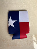 Texas Flag Jacket Can Holder Drink Koozie