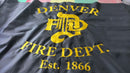 Denver Fire Department 3x5 Feet Double Embroidered Flag