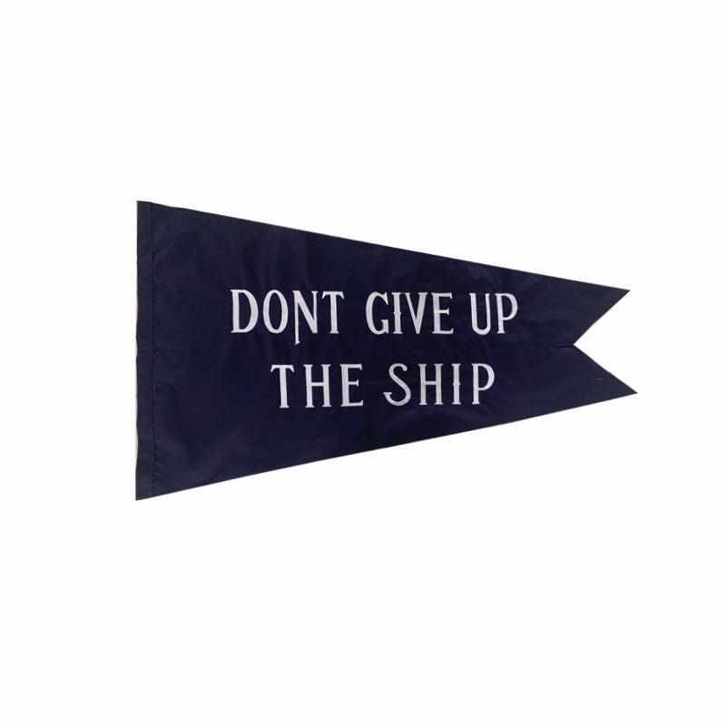 Commodore Perry Don't Give Up the Ship Nautical Flag 3x5 Cotton Pennant