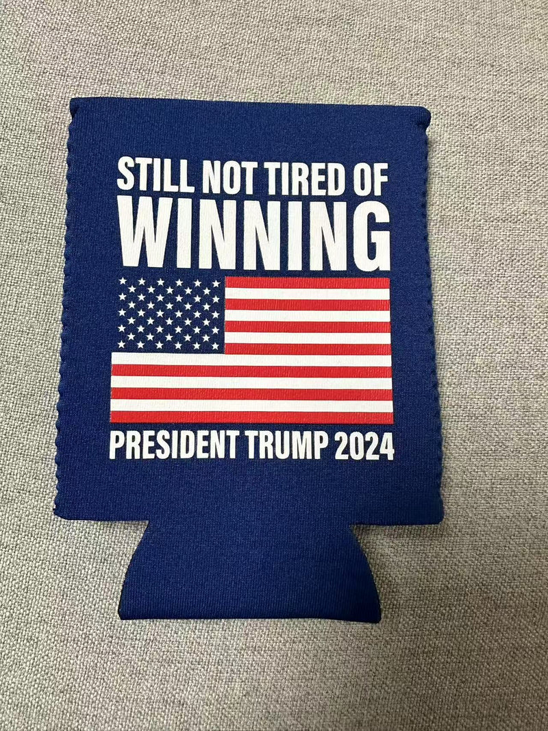 Still Not Tired Of Winning USA Trump Jacket Can Holder Drink Koozie