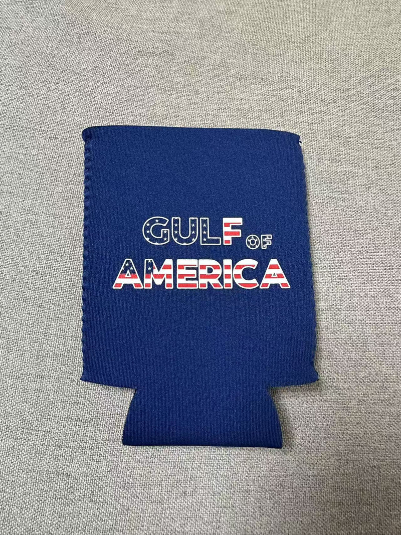 Gulf Of America USA Jacket Can Holder Drink Koozie