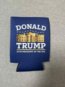 Donald Trump 47th President White House Jacket Can Holder Drink Koozie