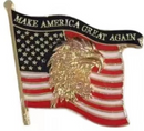 Make America Great Again USA Wavy Eagle Lapel Pin