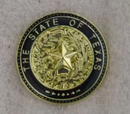 The State Of Texas Round Lapel Pin