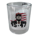 Trump MAGA 45 47 Collector's 11 oz. Whiskey Glass