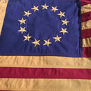 Betsy Ross Vintage Tea Stained 3'x5' Embroidered Flag ROUGH TEX® Cotton