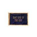 American Commodore Perry Don't Give Up the Ship Old White Border Ship Flag Vintage Cotton 3x5 Feet