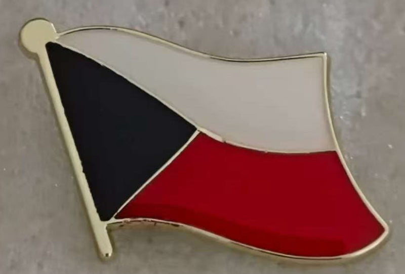 Czech Wavy Lapel Pin
