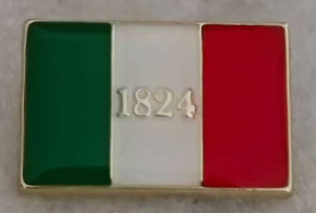Alamo 1824 Texas Flag Lapel Pin
