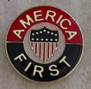 America First 1940 Round Lapel Pin