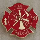 Fire Department Maltese Lapel Pin