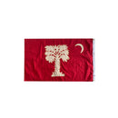 South Carolina Big Red Palmetto 2'x3' Embroidered Flag ROUGH TEX® COTTON in Gift Box
