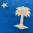 South Carolina Star Old Palmetto 2'x3' Embroidered Flag ROUGH TEX® Cotton in Gift Box Historic Vintage