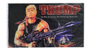 Trump Rambo No Man No Woman No Commie 3'x5' Flag ROUGH TEX® 68D No Header Card
