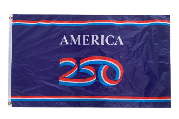 America 250 8"x12" Stick Flag Rough Tex® with Wooden Staff