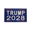 Trump 2028 Blue 3'x5' Flags Rough Tex® 68D Nylon Color Header Card For Retail Sales Hottest New DOUBLE SIDED MAGA Design in 2025!