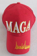 MAGA Signature Red & Gold Embroidered Cap