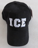 ICE Black Embroidered Cap