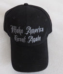 Make America Great Again Gothic Black Embroidered Cap
