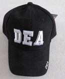 DEA Black Embroidered Cap