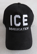 ICE Immigration Black Embroidered Cap