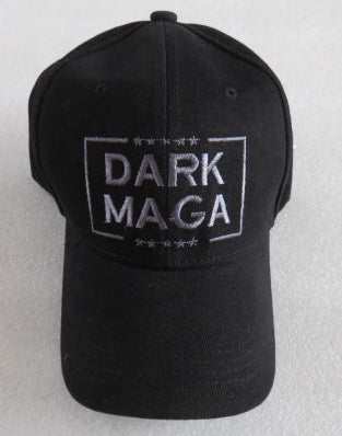 DARK MAGA Black Embroidered Cap