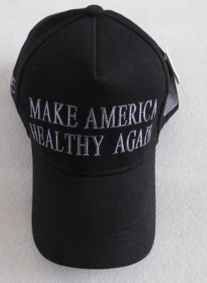 Make America Healthy Again 45 USA Black Embroidered Cap