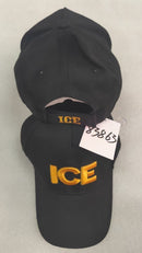 ICE Gold & Black Embroidered Cap Immigration Enforcement