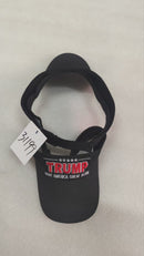 Trump Make America Great Again Black 5 Star Embroidered Visor Cap