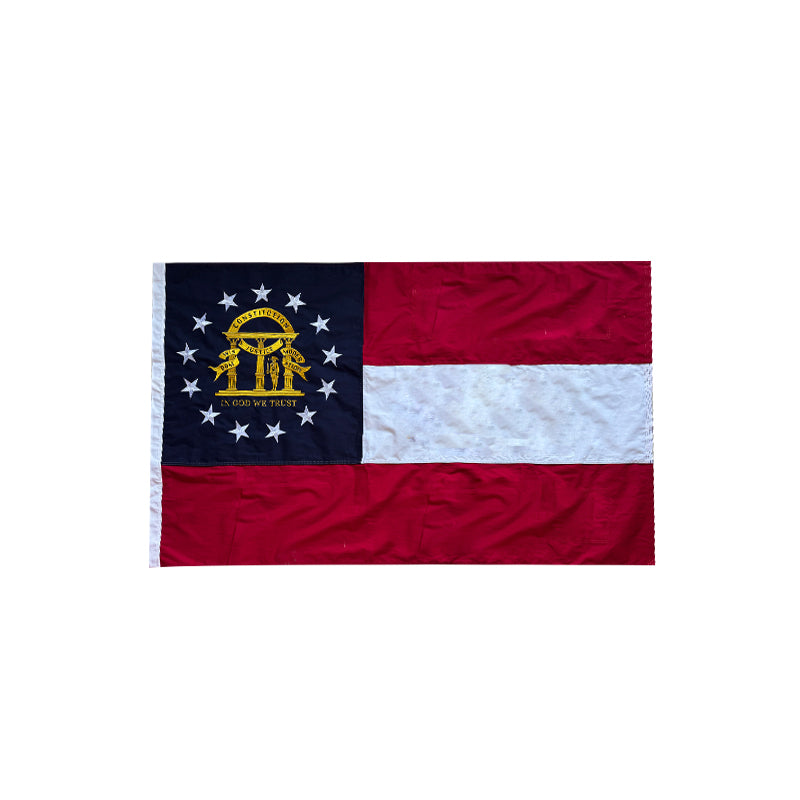 Georgia Official 10'x15' Embroidered Flag ROUGH TEX® 600D Flags