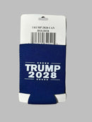 Trump 2028 Blue Jacket Can Holder Drink Koozie