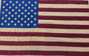 American Flag USA Vintage Linen Canvas 3x5 Feet All Sewn Crafted Embroidered Stars