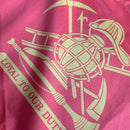 Firefighter Loyal to Our Duty Fire Department Flags 12x18 Inches Stick Flags 30" Wooden Gold Wood Spear