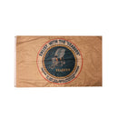 Sea Bees Round Logo 3'X5' Flag ROUGH TEX® 68D