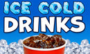 Ice Cold Drinks 3'X5' Flag ROUGH TEX® 100D