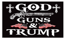 God Guns & Trump Flintlock USA 3'X5' Flag ROUGH TEX® 100D