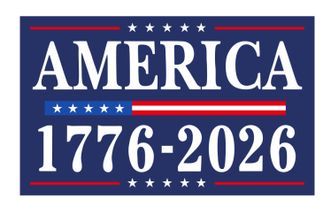 America 1776-2026 USA Bar 3'X5' Flag ROUGH TEX® 100D