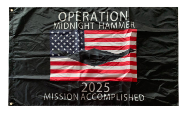 Operation Midnight Hammer USA 3'x5' US Military Strike Flag ROUGH TEX® 68D