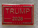 Trump 2028 Red Lapel Pin