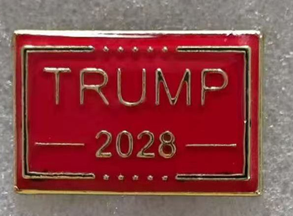 Trump 2028 Red Lapel Pin
